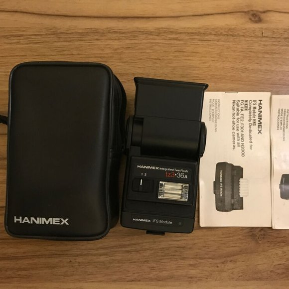 Hanimex Integrated Twin Flash TZ3*36A With IFS Module HN3 And Manuals. - Picture 1 of 7